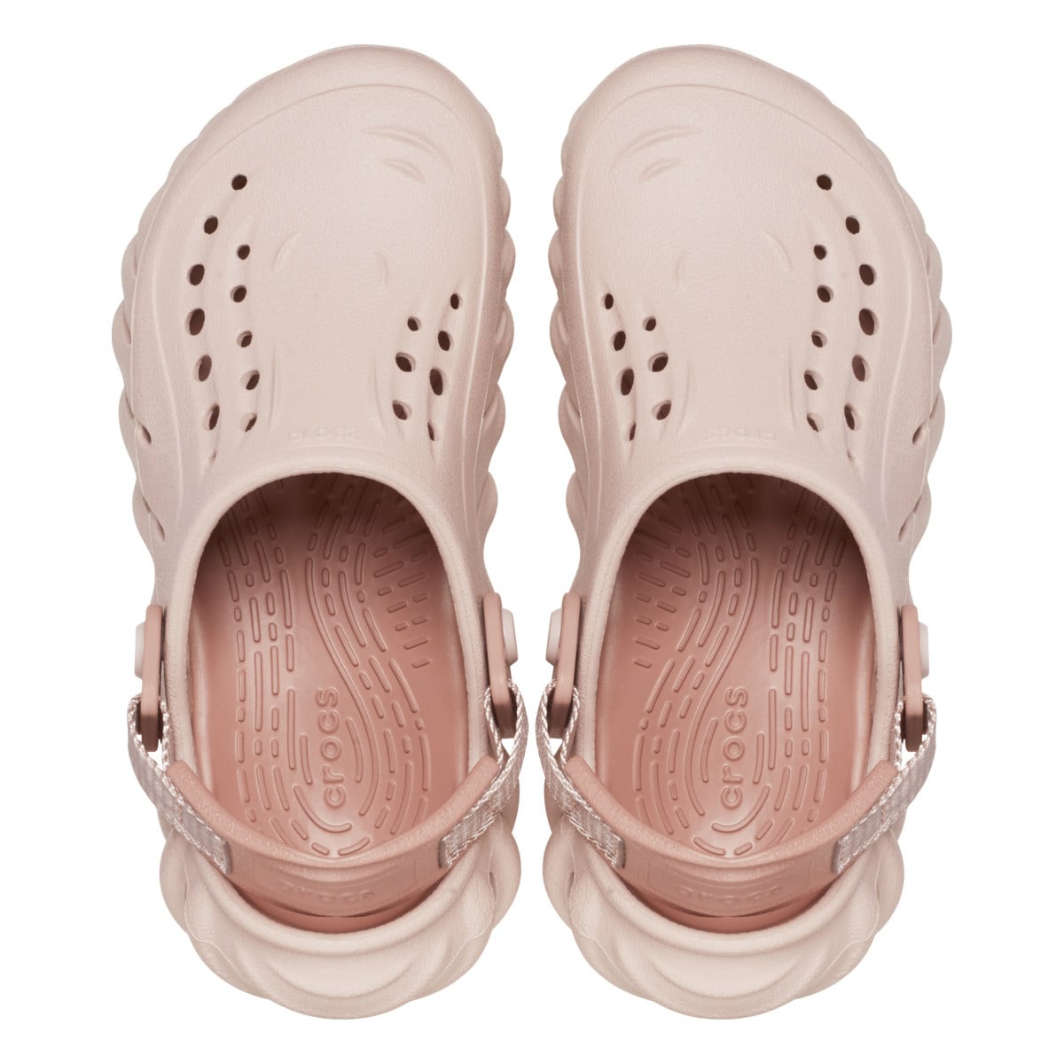 Saboti Crocs Classic Echo Clog Kids Roz - Pink Clay - poza 5