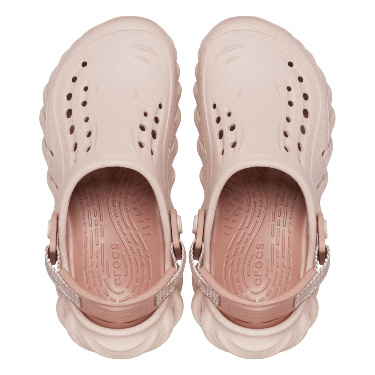 Saboti Crocs Classic Echo Clog Kids Roz - Pink Clay - poza 5