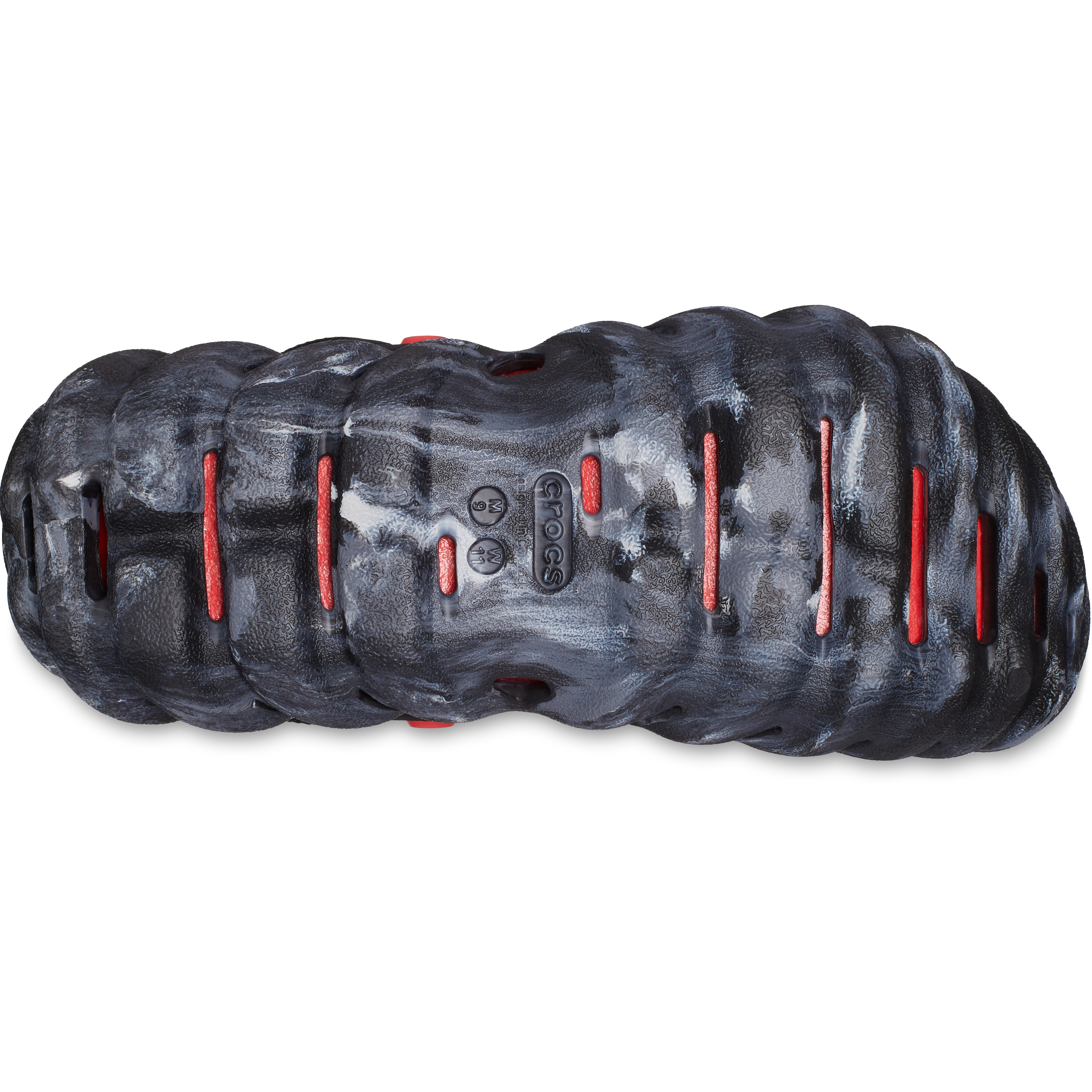Saboti Crocs Classic Echo Marbled Clog Negru - Black/Flame - poza 5
