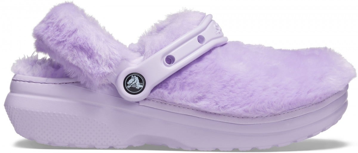 Saboți Crocs Classic Fur Sure Mov - Lavender - poza 1
