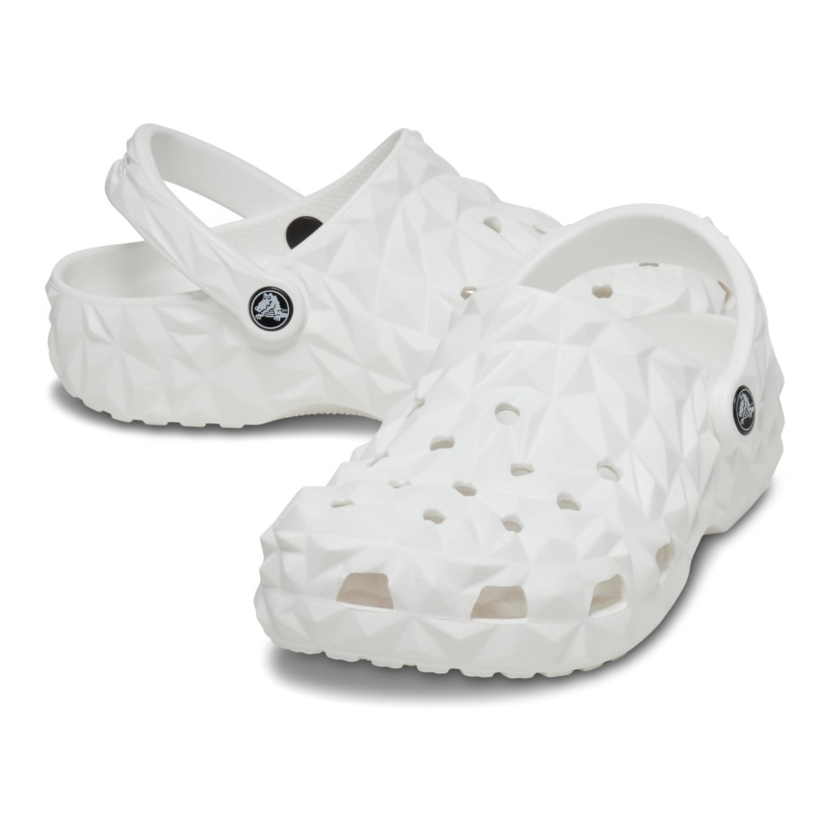 Saboti Crocs Classic Geometric Clog Alb - White - poza 4