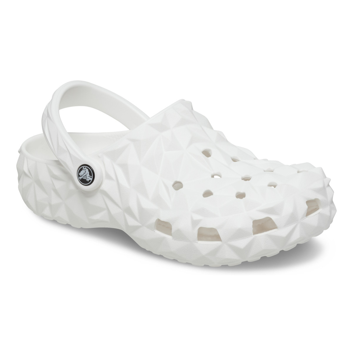 Saboti Crocs Classic Geometric Clog Alb - White - poza 2