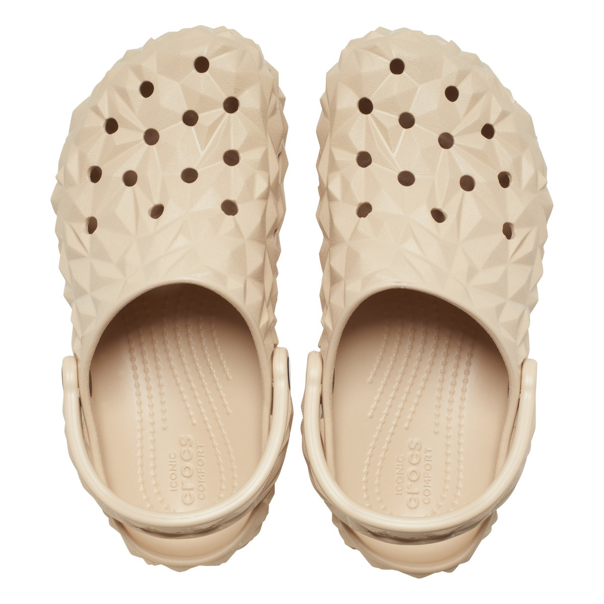 Saboti Crocs Classic Geometric Clog Bej - Shitake - poza 5