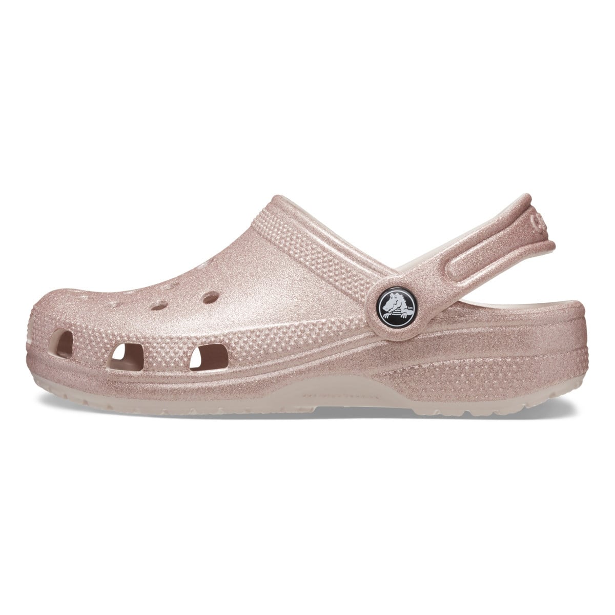 Saboti Crocs Classic Glitter Clog Kids Roz - Quartz Glitter - poza 3
