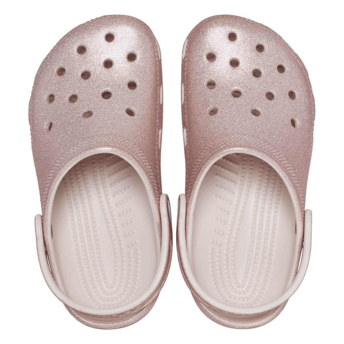 Saboti Crocs Classic Glitter Clog Kids Roz - Quartz Glitter - poza 5