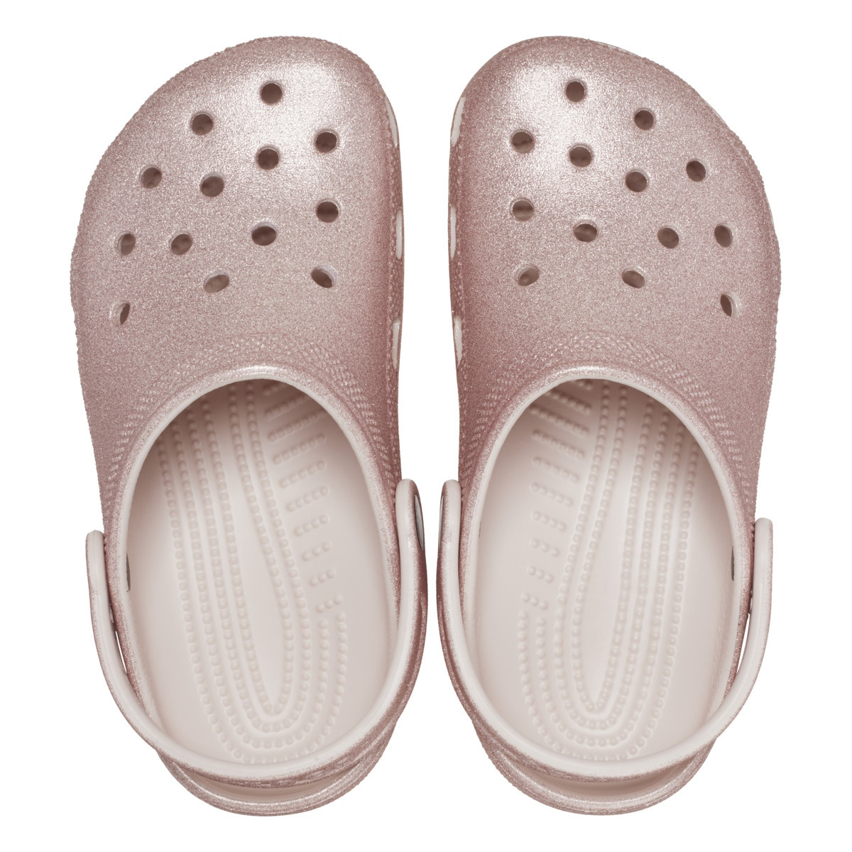 Saboti Crocs Classic Glitter Clog Kids Roz - Quartz Glitter - poza 5