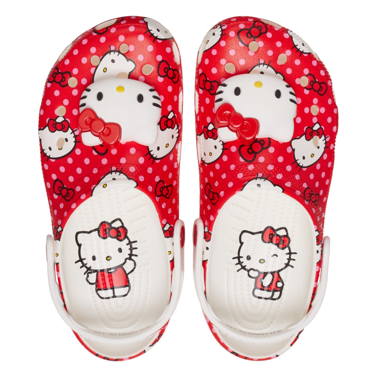 Saboti Crocs Classic Hello Kitty Red Clog Multicolor - Multi - poza 1