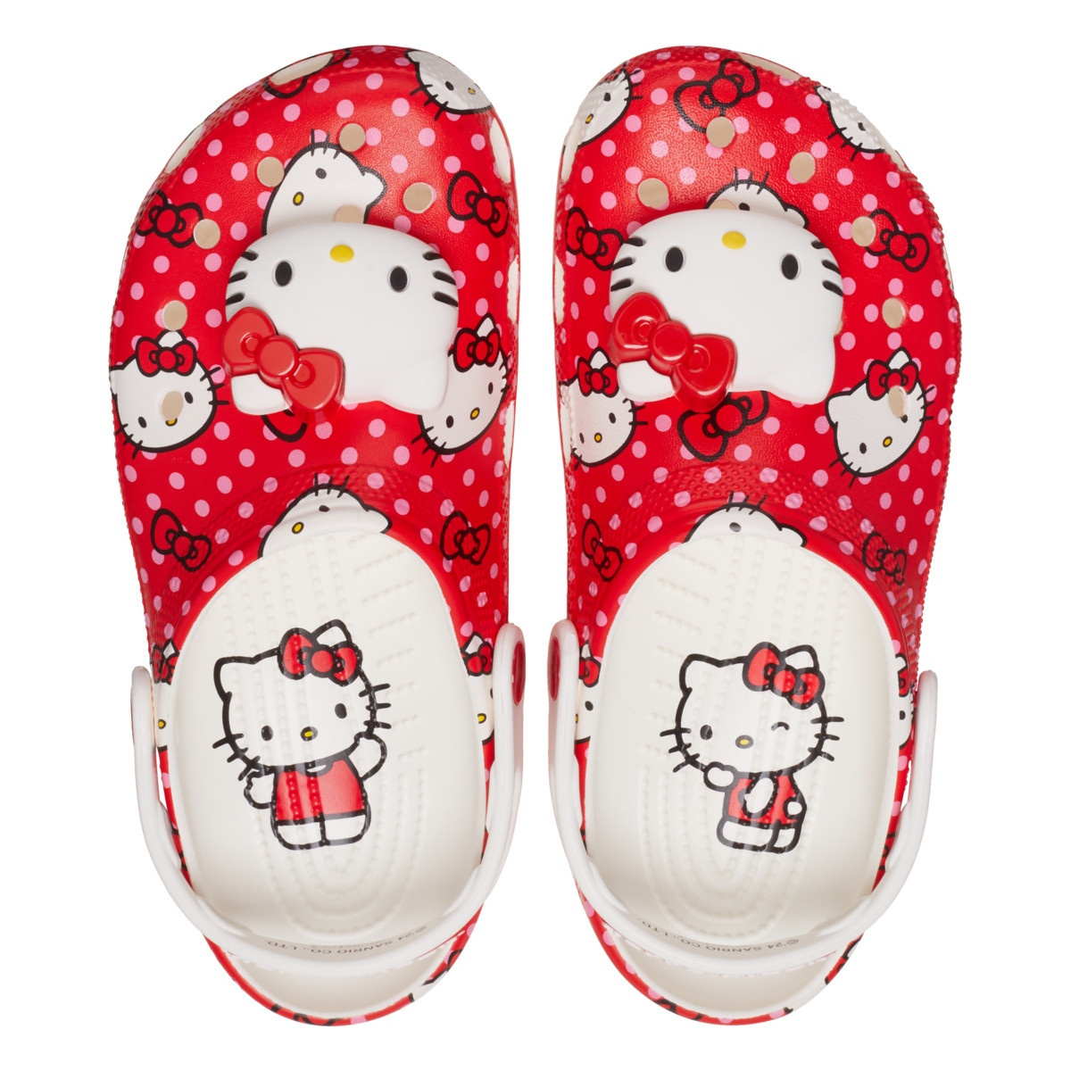 Saboti Crocs Classic Hello Kitty Red Clog Multicolor - Multi - poza 1