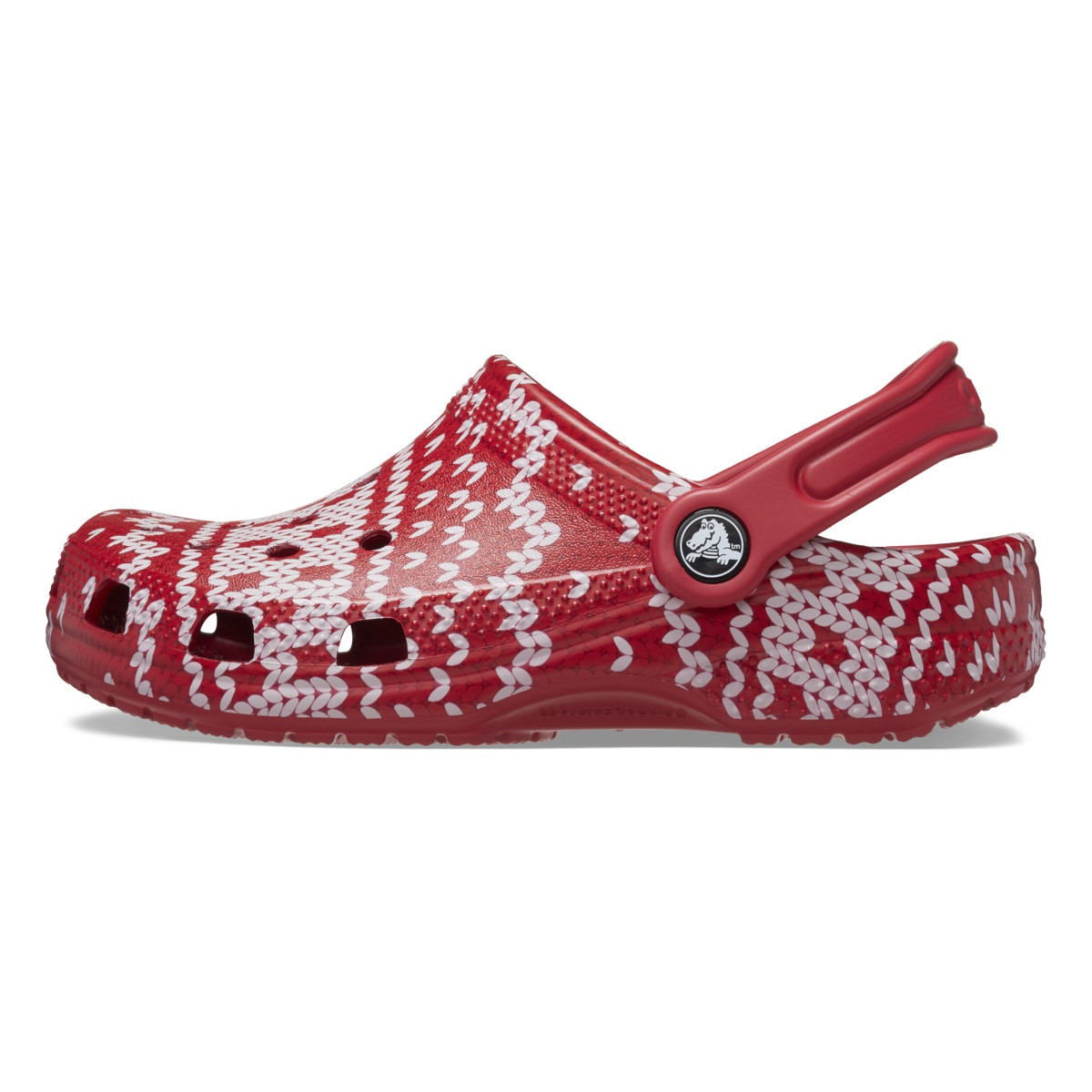 Saboti Crocs Classic Holiday Sweater Clog Kids Multicolor - Multi - poza 3