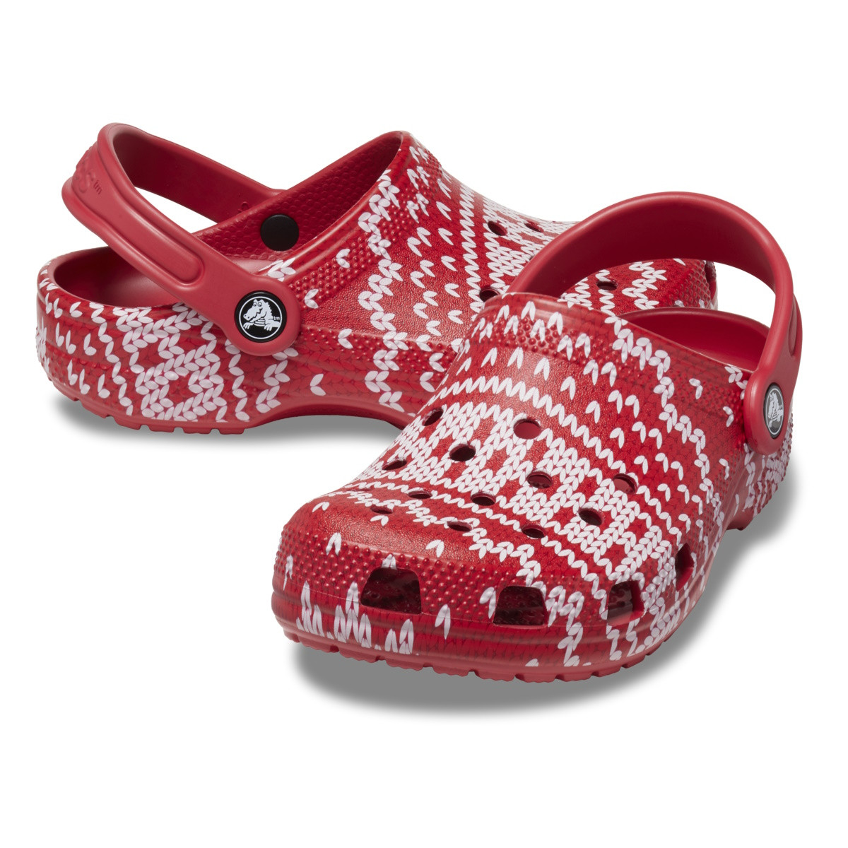 Saboti Crocs Classic Holiday Sweater Clog Kids Multicolor - Multi - poza 4