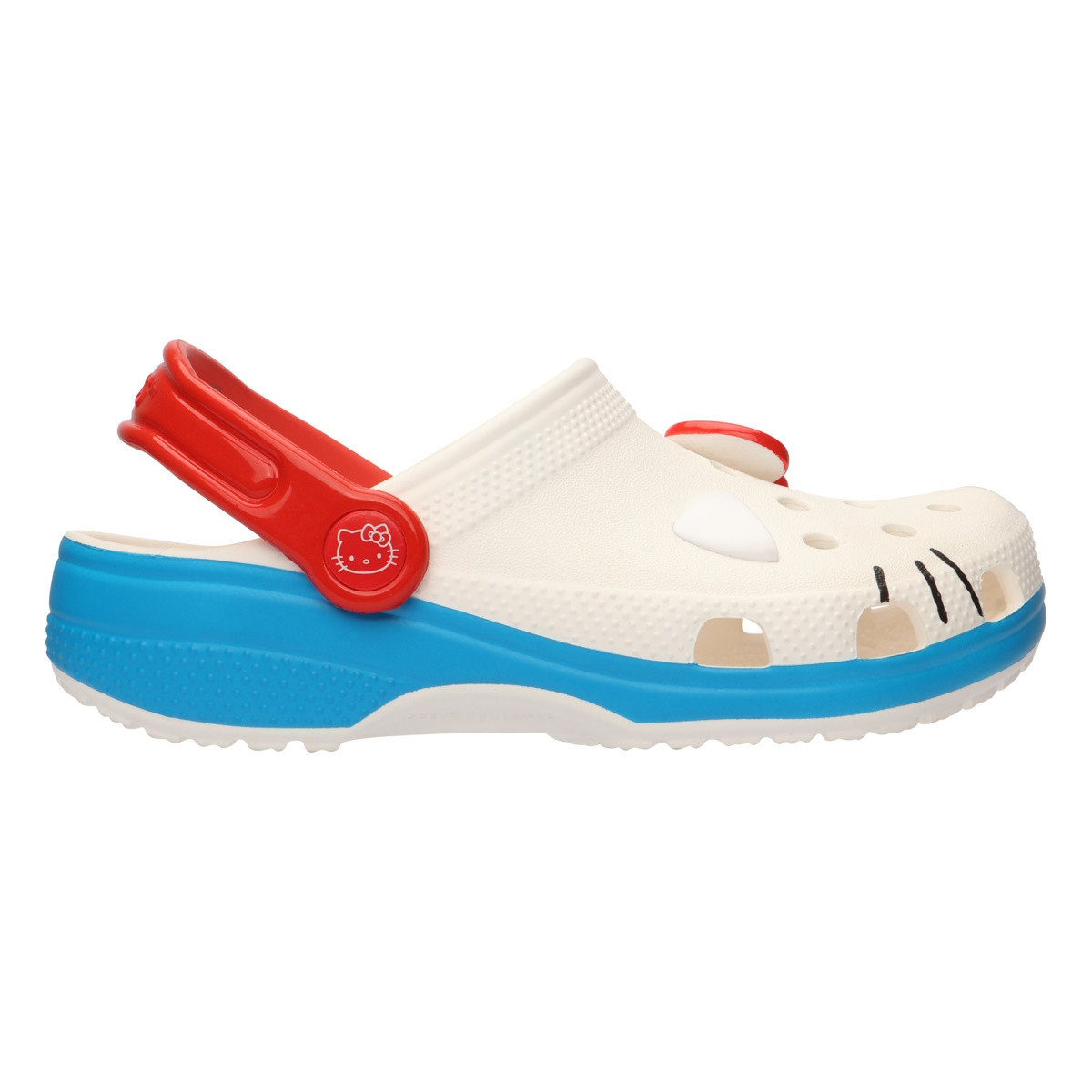 Saboti Crocs Classic I Am Hello Kitty Clog Alb - White - poza 2