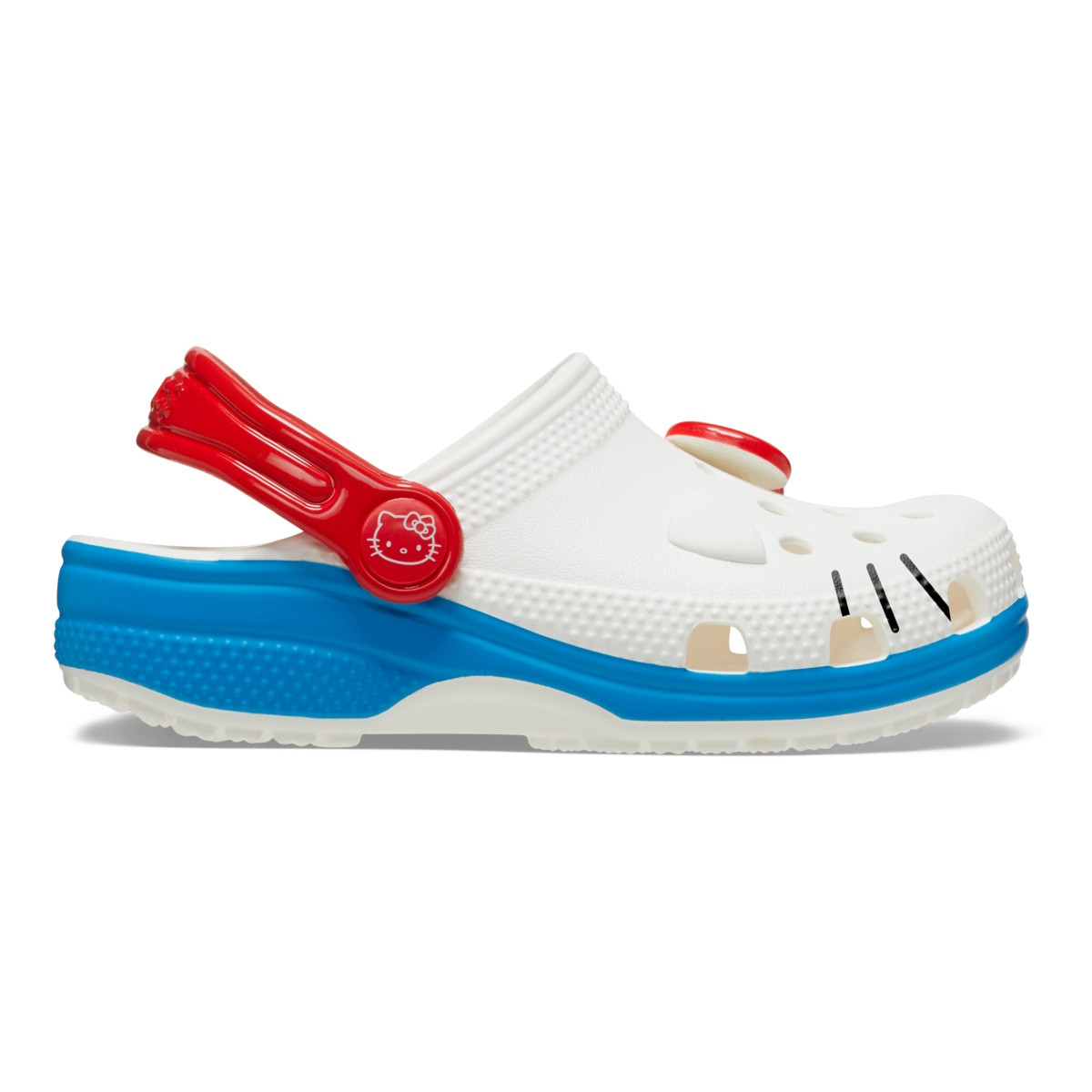 Saboti Crocs Classic I Am Hello Kitty Clog Kids Alb - White - poza 2