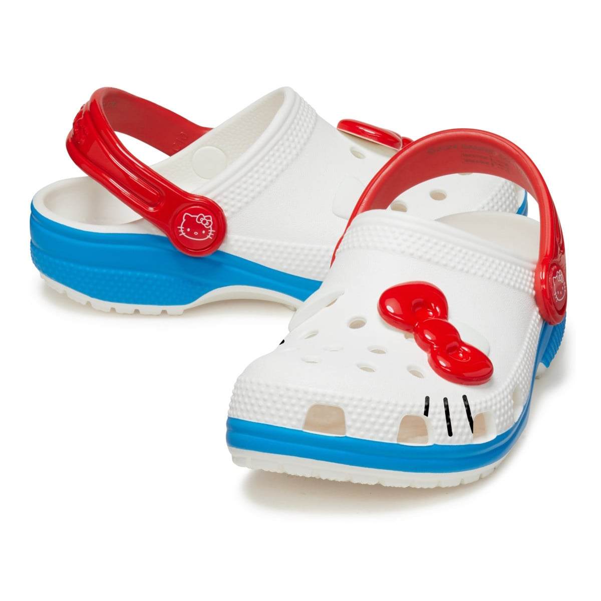 Saboti Crocs Classic I Am Hello Kitty Clog Kids Alb - White - poza 5