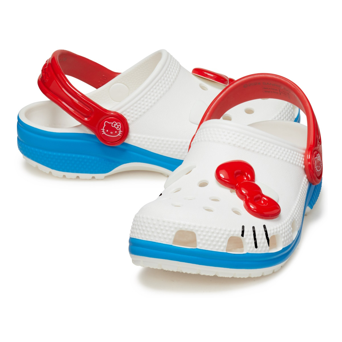 Saboti Crocs Classic I Am Hello Kitty Clog Kids Alb - White - poza 5