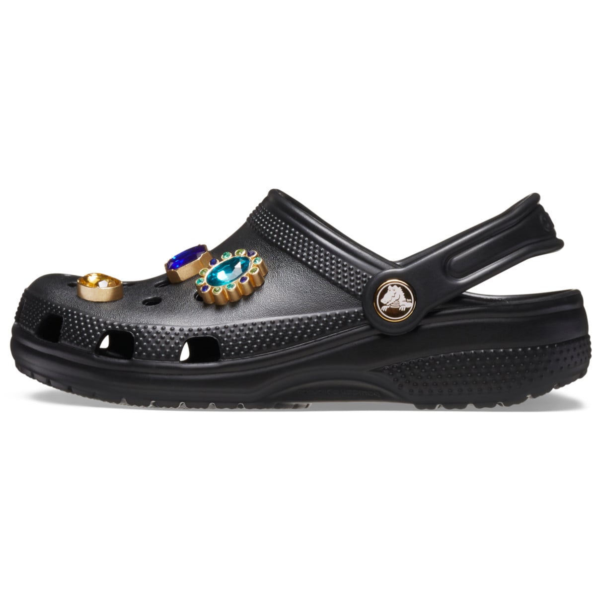 Saboti Crocs Classic Jewel Clog Kids Negru - Black - poza 3