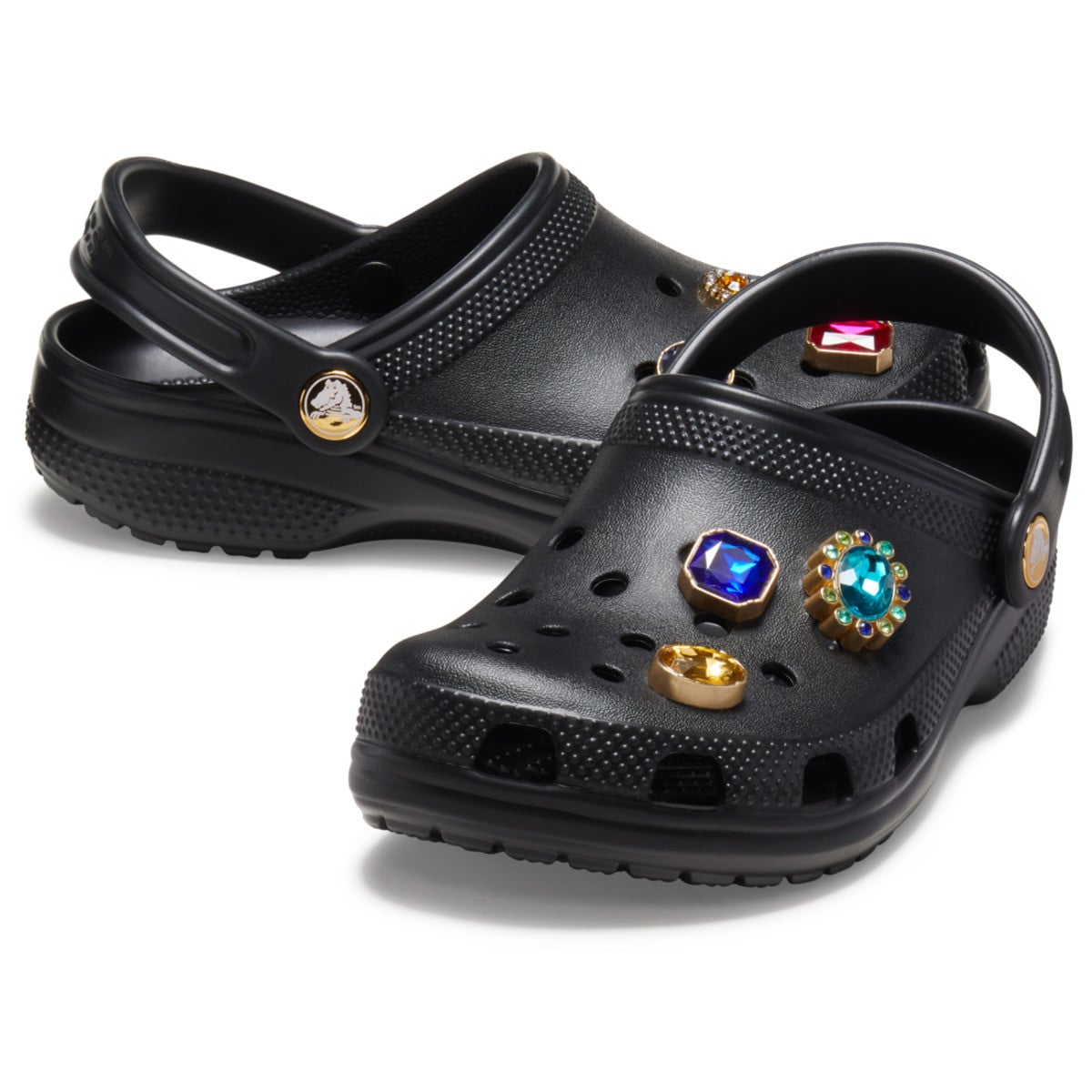Saboti Crocs Classic Jewel Clog Kids Negru - Black - poza 4