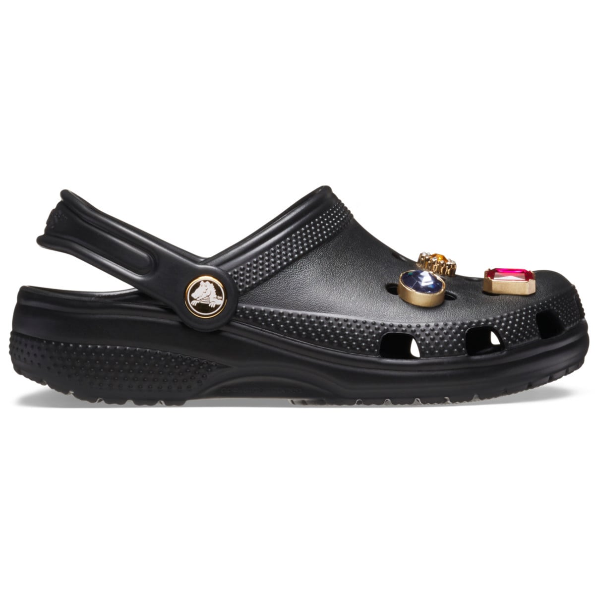 Saboti Crocs Classic Jewel Clog Kids Negru - Black - poza 1