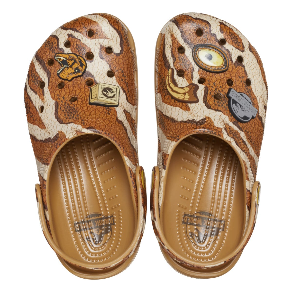 Saboti Crocs Classic Jurassic World Clog Kids Maro - Sand - poza 5