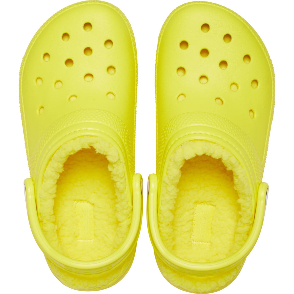 Saboti Crocs Classic Lined Clog Galben - Cyber Yellow - poza 5