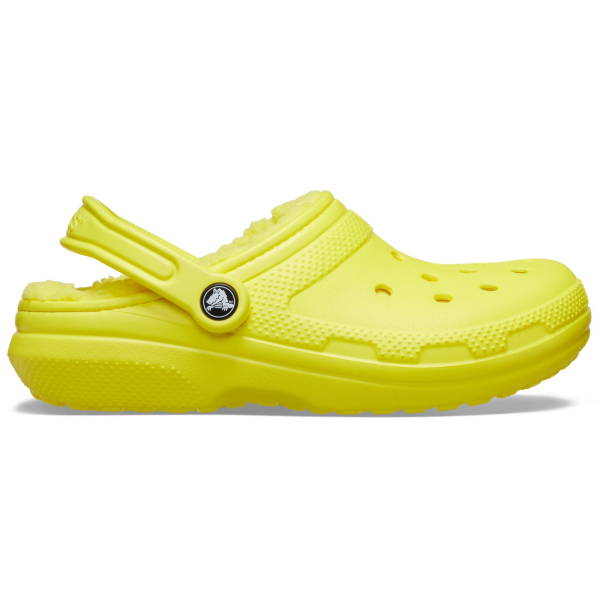 Saboti Crocs Classic Lined Clog Galben - Cyber Yellow - poza 1