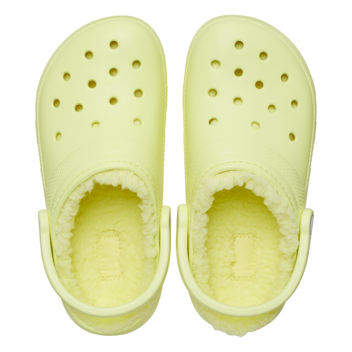 Saboti Crocs Classic Lined Clog Verde - Sulphur - poza 4