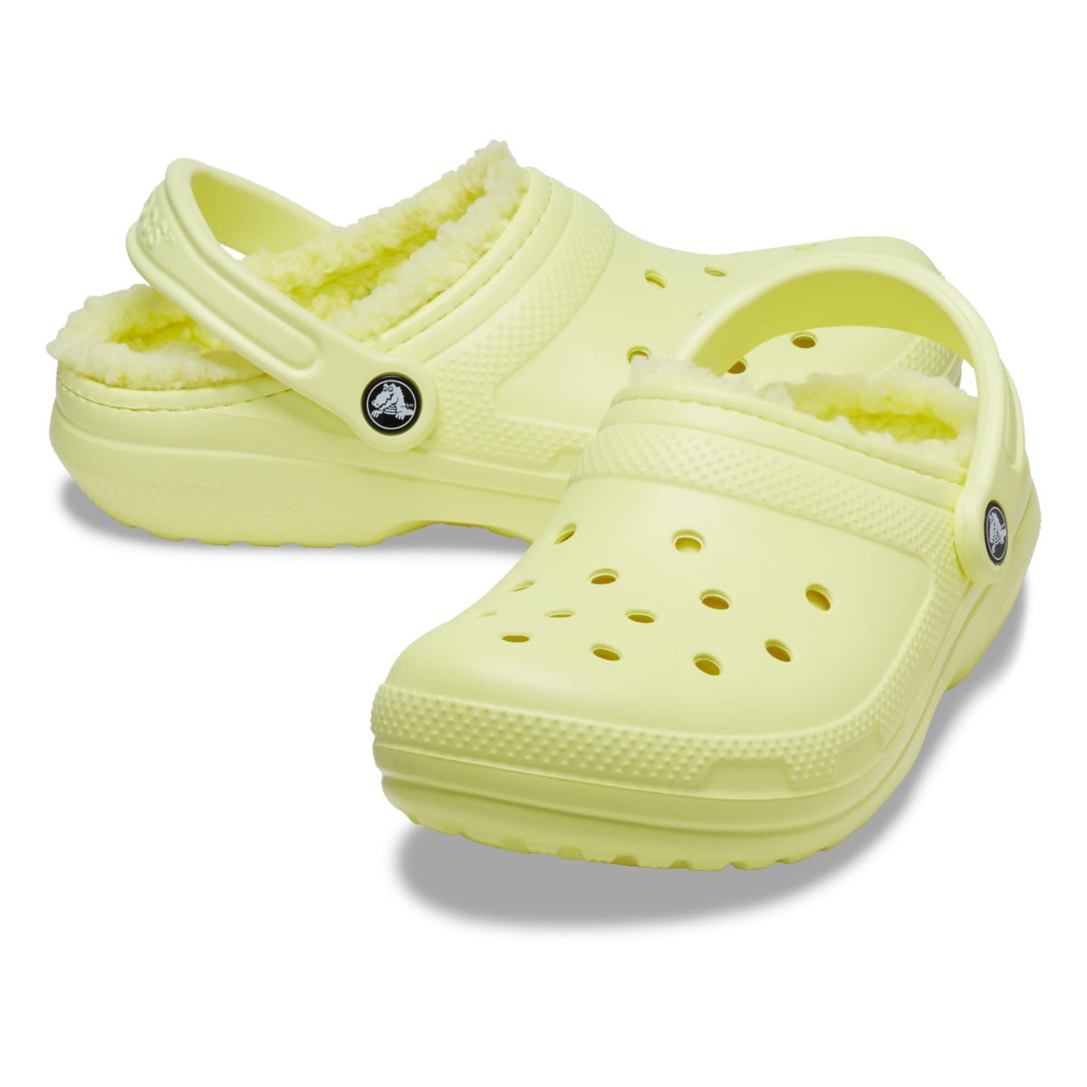 Saboti Crocs Classic Lined Clog Verde - Sulphur - poza 5