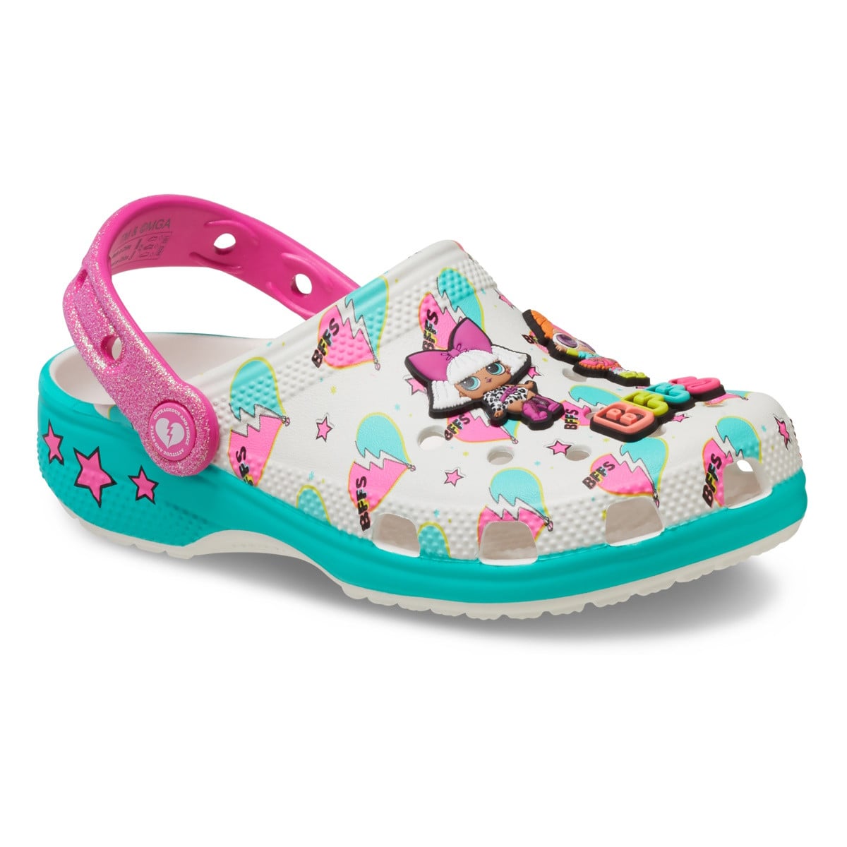 Saboti Crocs Classic LOL Surprise BFF Clog Kids Alb - White - poza 2