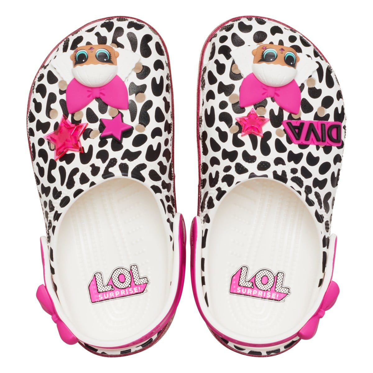 Saboti Crocs Classic LOL Surprise Diva Clog Kids Alb - White - poza 1