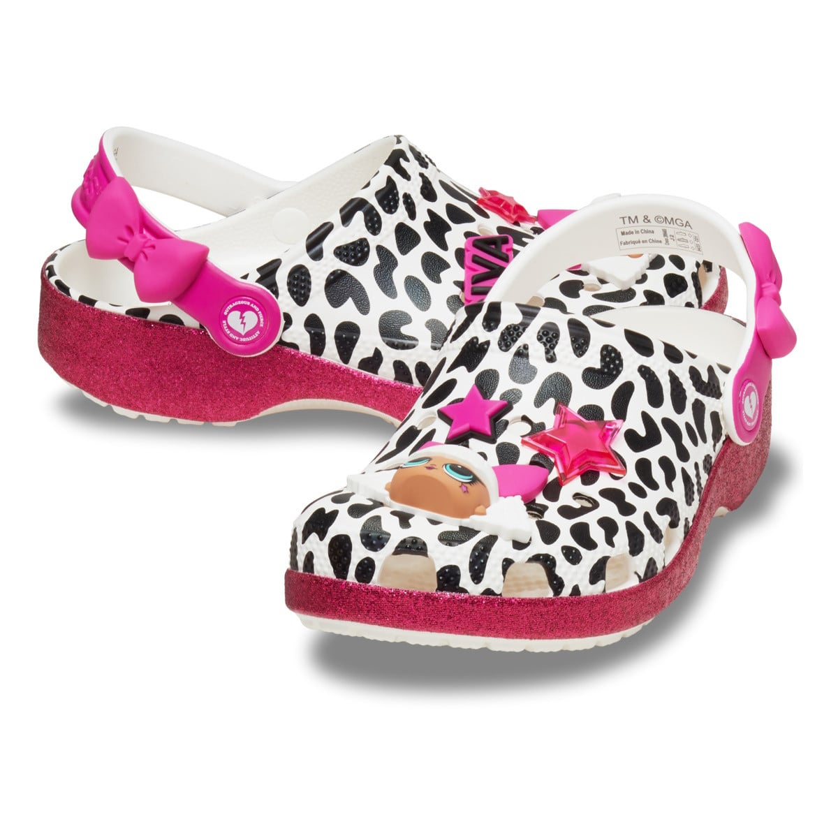 Saboti Crocs Classic LOL Surprise Diva Clog Kids Alb - White - poza 5