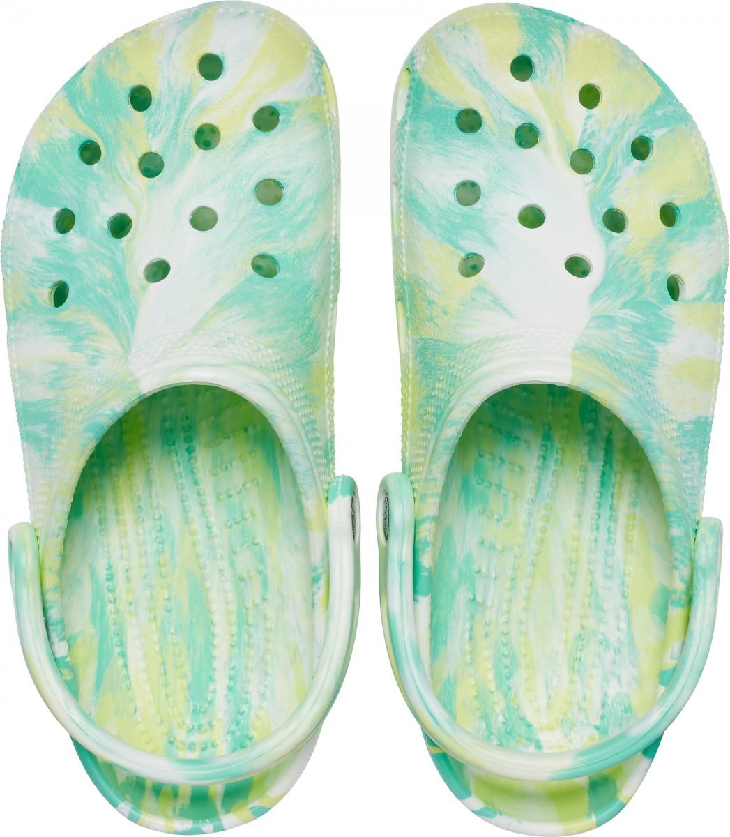 Saboți Crocs Classic Marbled Clog Verde - Pistachio/Multi - poza 3