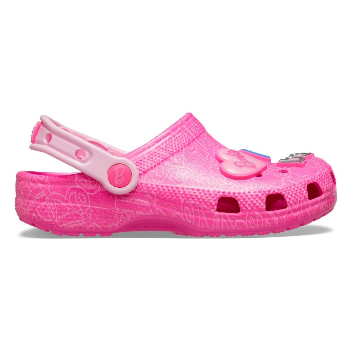 Saboti Crocs Classic Mattel Pink Barbie Kids Multicolor - Multi - poza 3