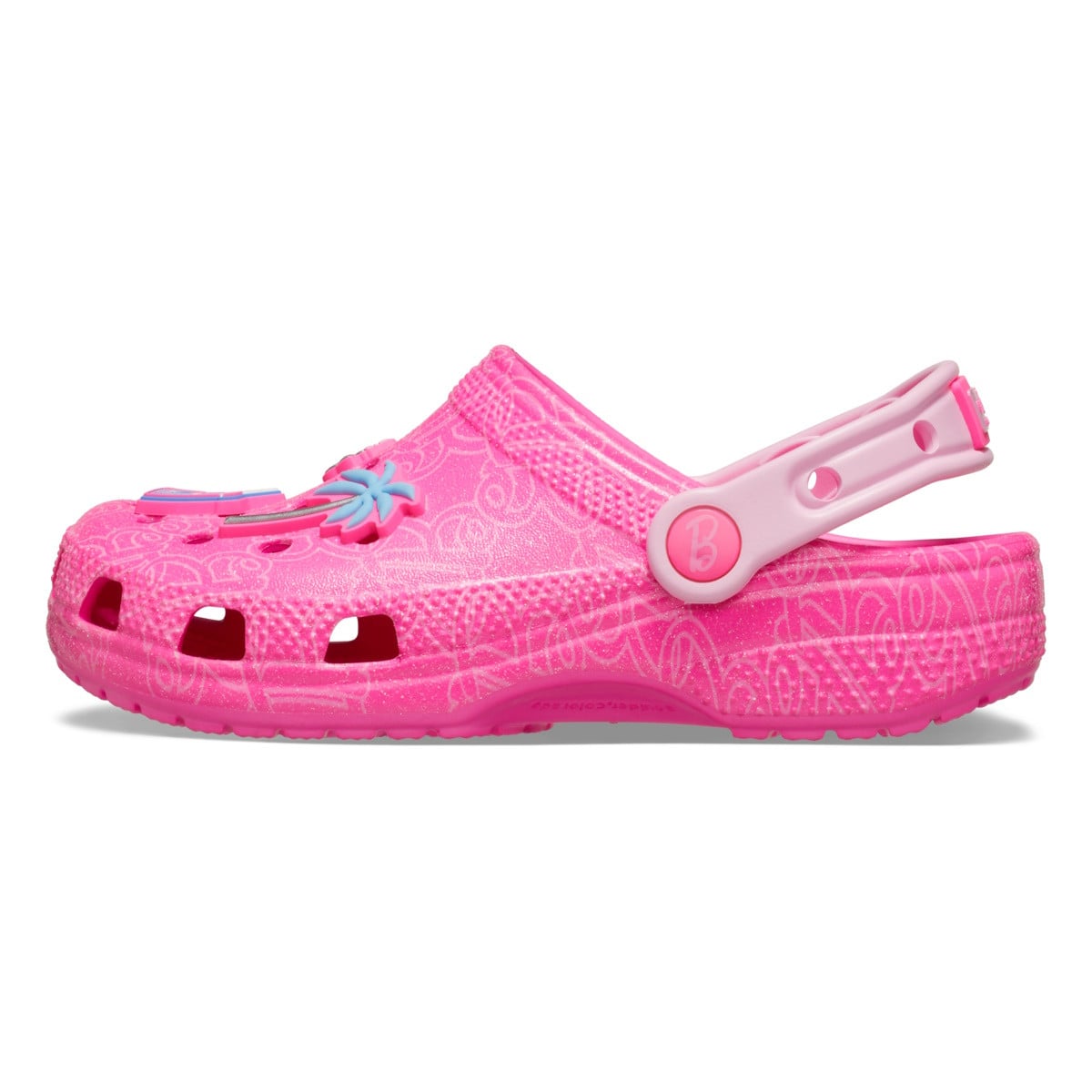 Saboti Crocs Classic Mattel Pink Barbie Kids Multicolor - Multi - poza 4