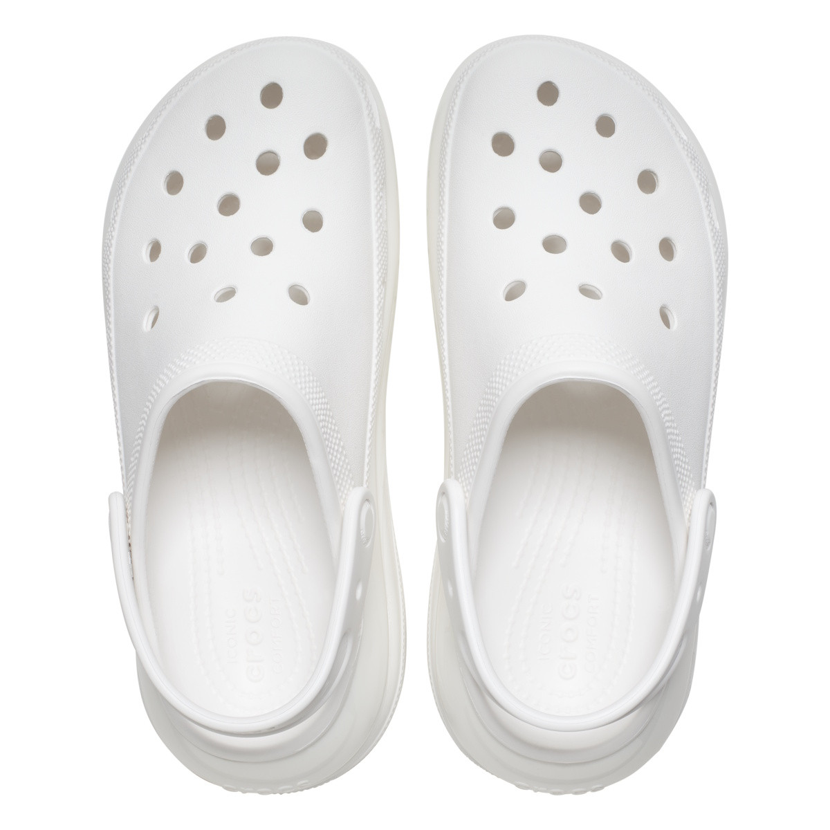 Saboți Crocs Classic Mega Crush Clog Alb - White - poza 4