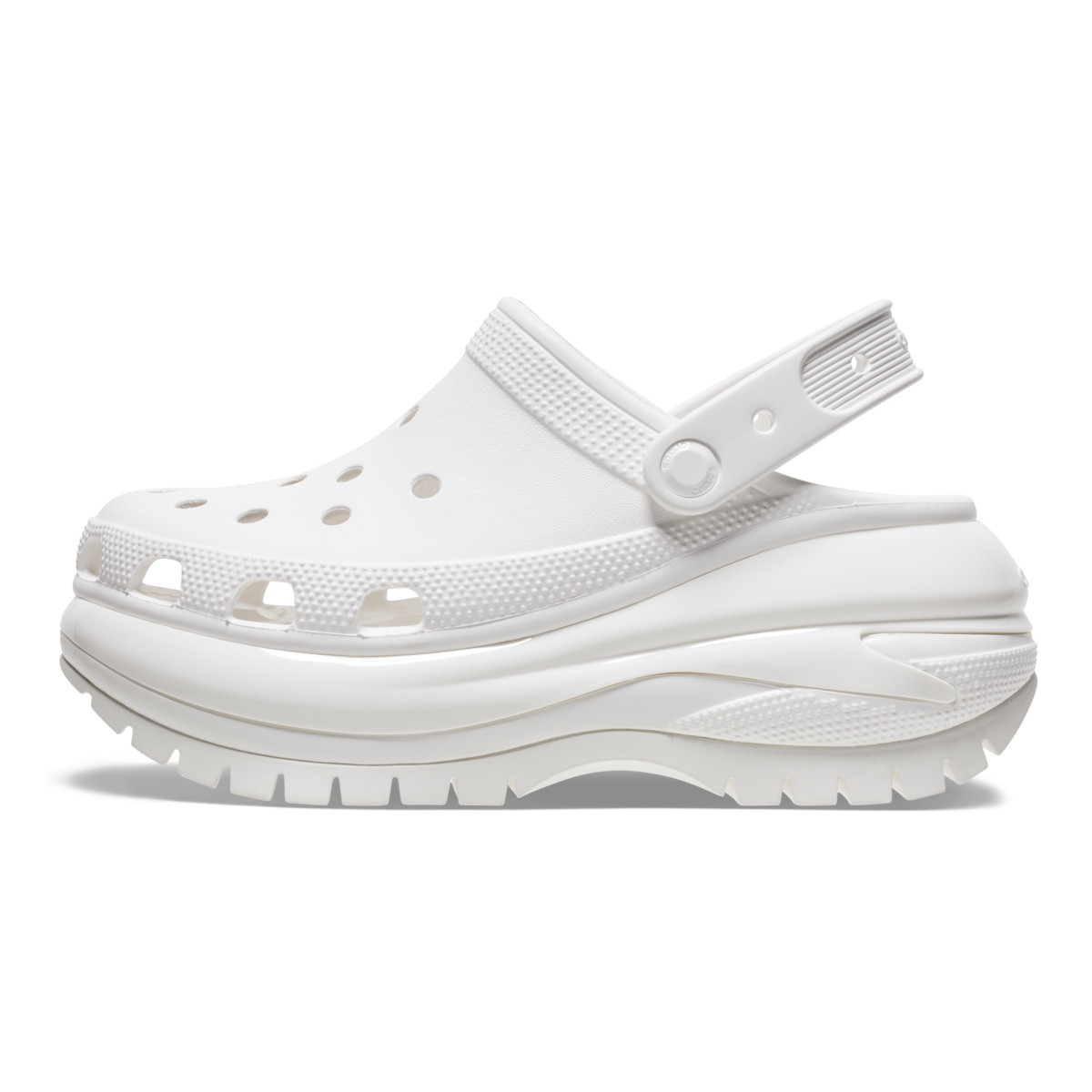 Saboți Crocs Classic Mega Crush Clog Alb - White - poza 3