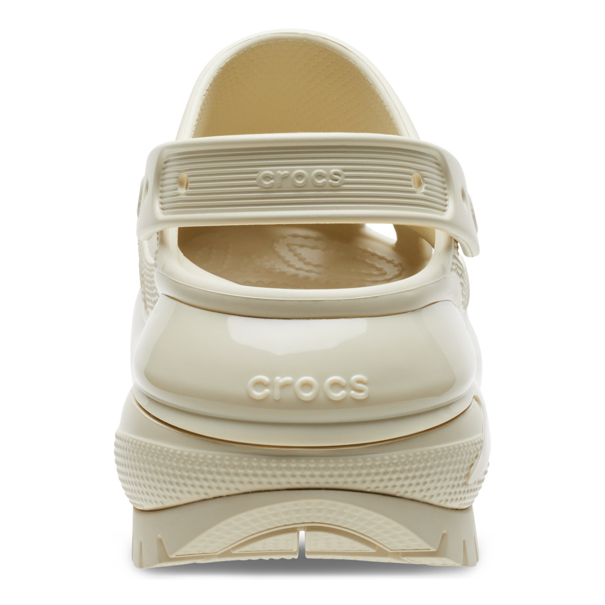 Saboți Crocs Classic Mega Crush Clog Bej - Bone - poza 5