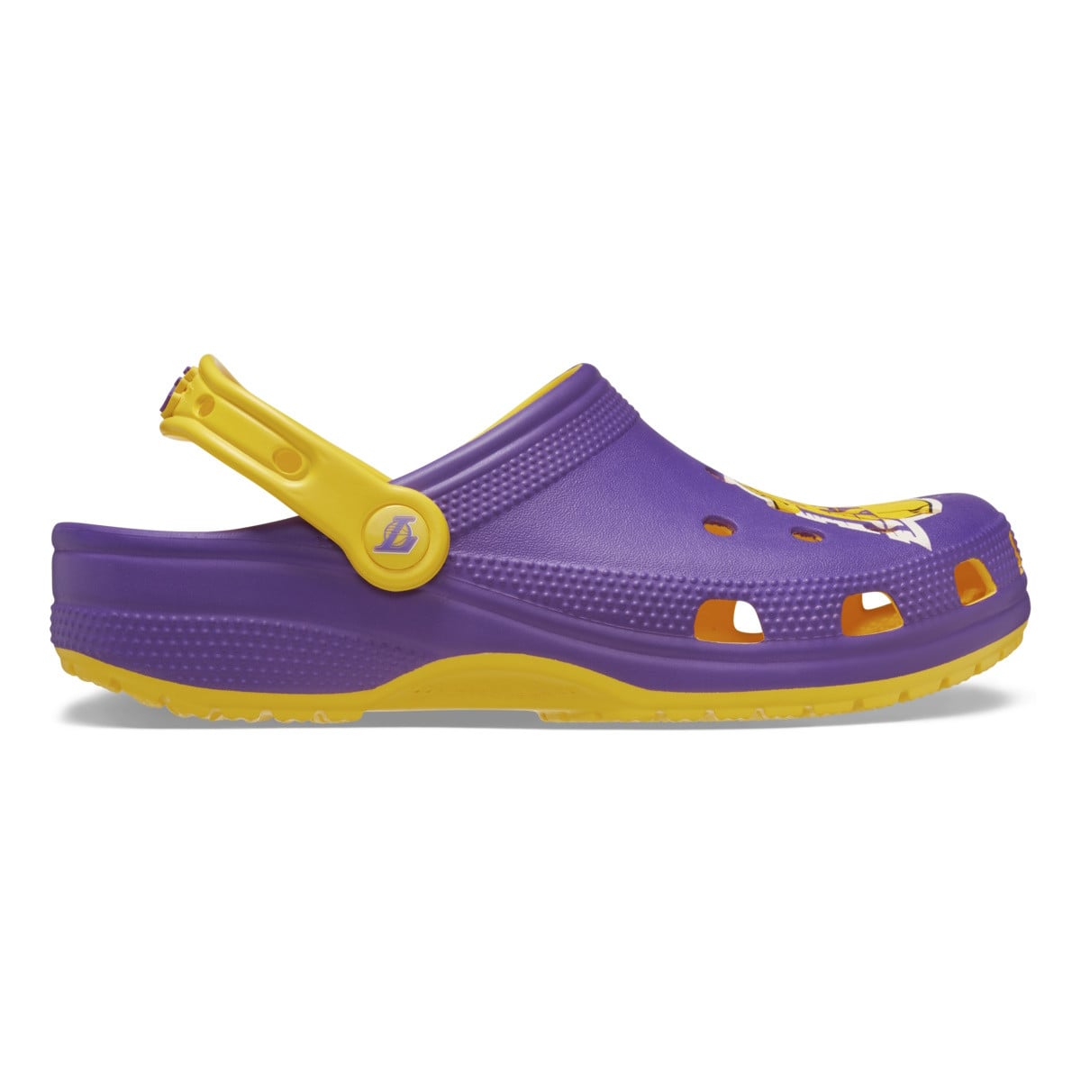 Saboti Crocs Classic NBA Los Angeles Lakers Clog Galben - Sunflower - poza 4