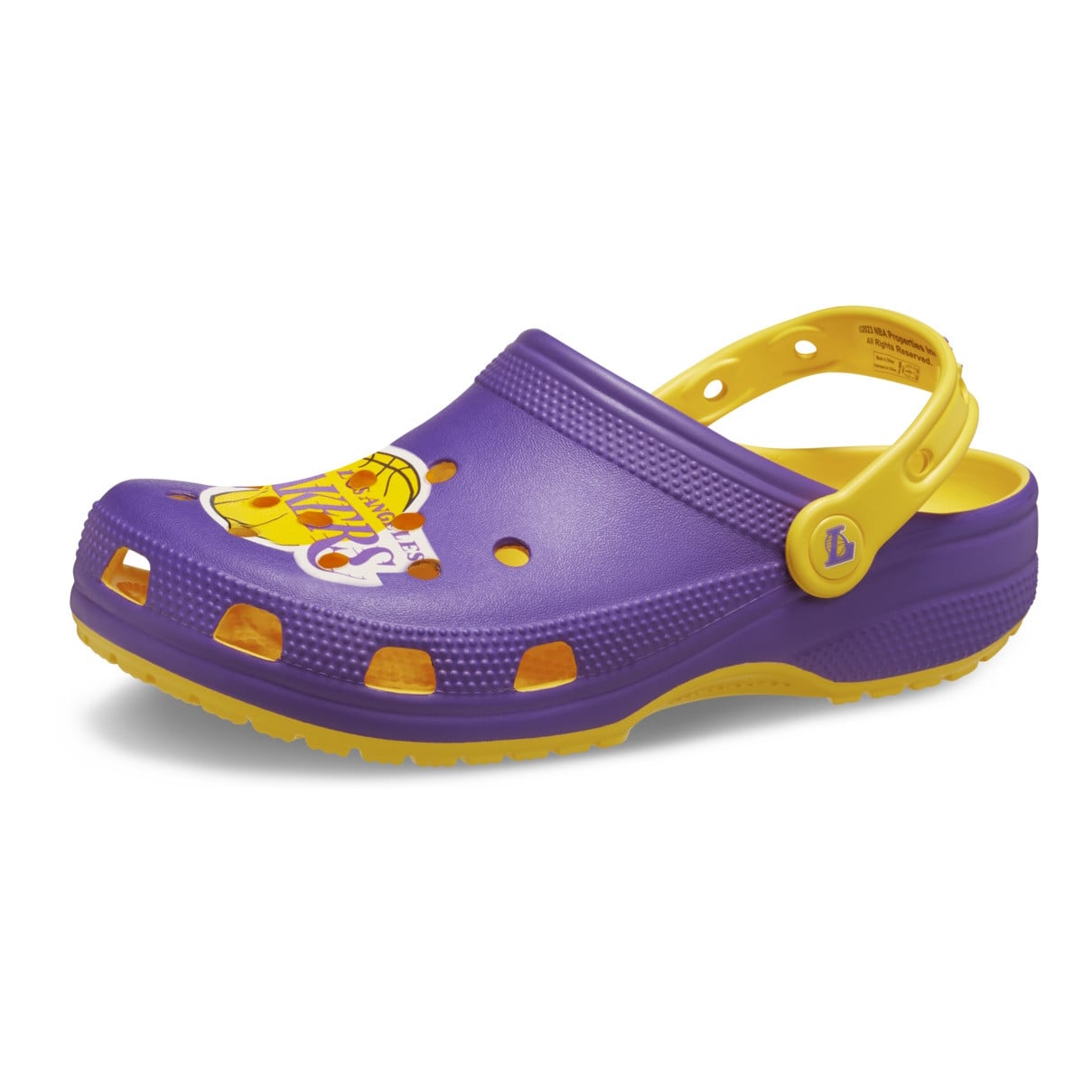 Saboti Crocs Classic NBA Los Angeles Lakers Clog Galben - Sunflower - poza 3