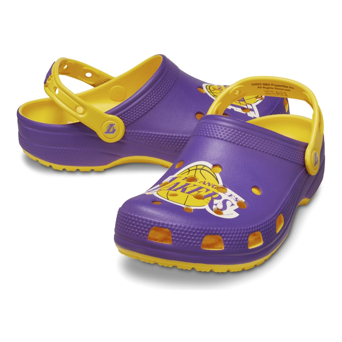 Saboti Crocs Classic NBA Los Angeles Lakers Clog Galben - Sunflower - poza 5