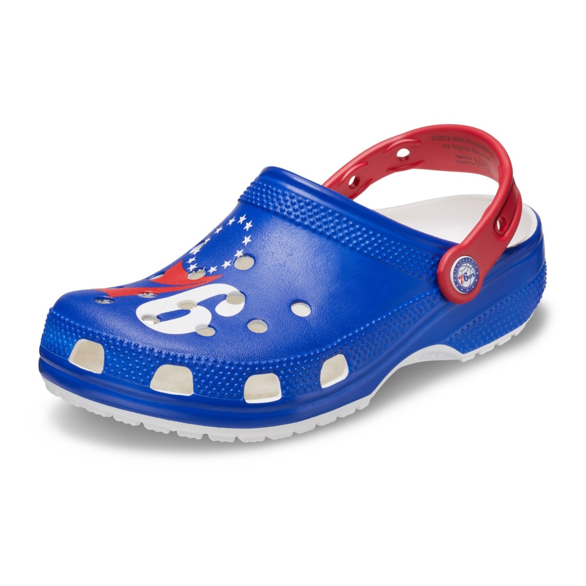 Saboti Crocs Classic NBA Philadelphia 76ers Clog Alb - White - poza 3