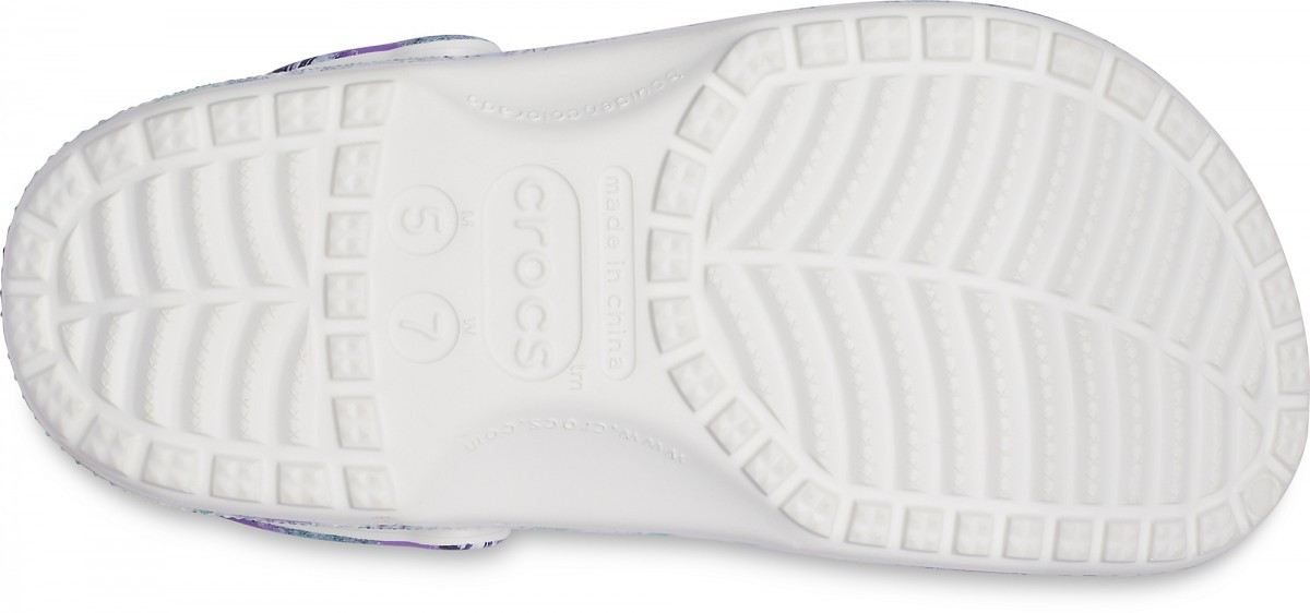 Saboți Crocs Classic Out of this World II Clog Alb - White/Multi - poza 4