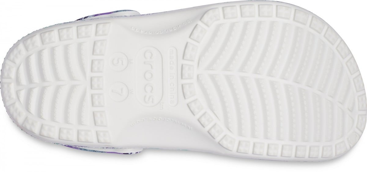 Saboți Crocs Classic Out of this World II Clog Alb - White/Multi - poza 4