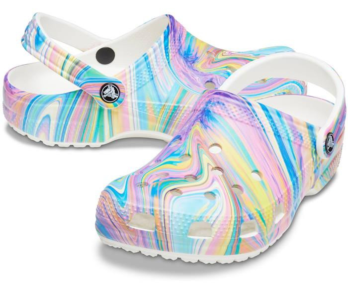 Saboți Crocs Classic Out of this World II Clog Multicolor - Multi/White - poza 3