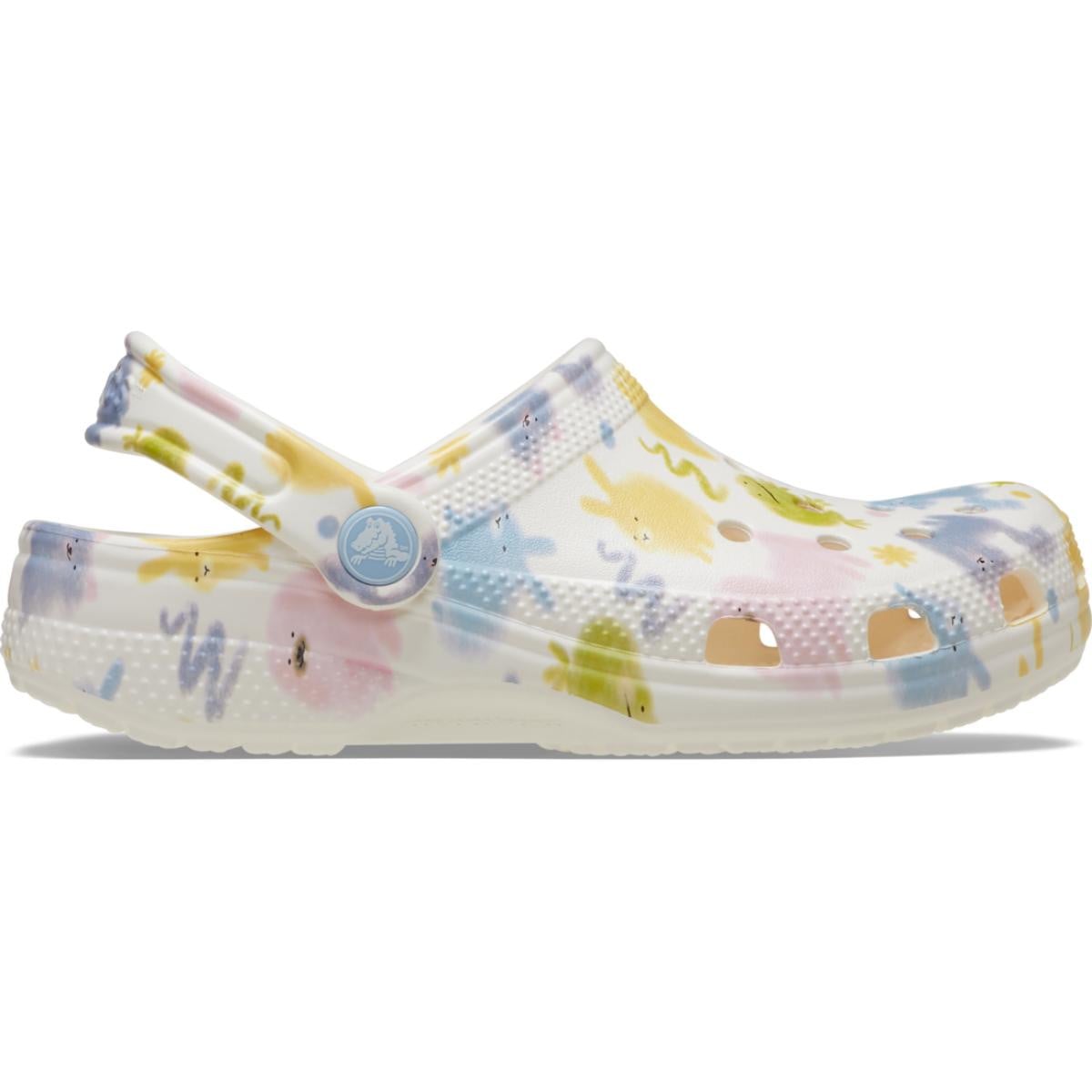 Saboti Crocs Classic Pastel Pets Clog Kids Alb - Chalk - poza 1