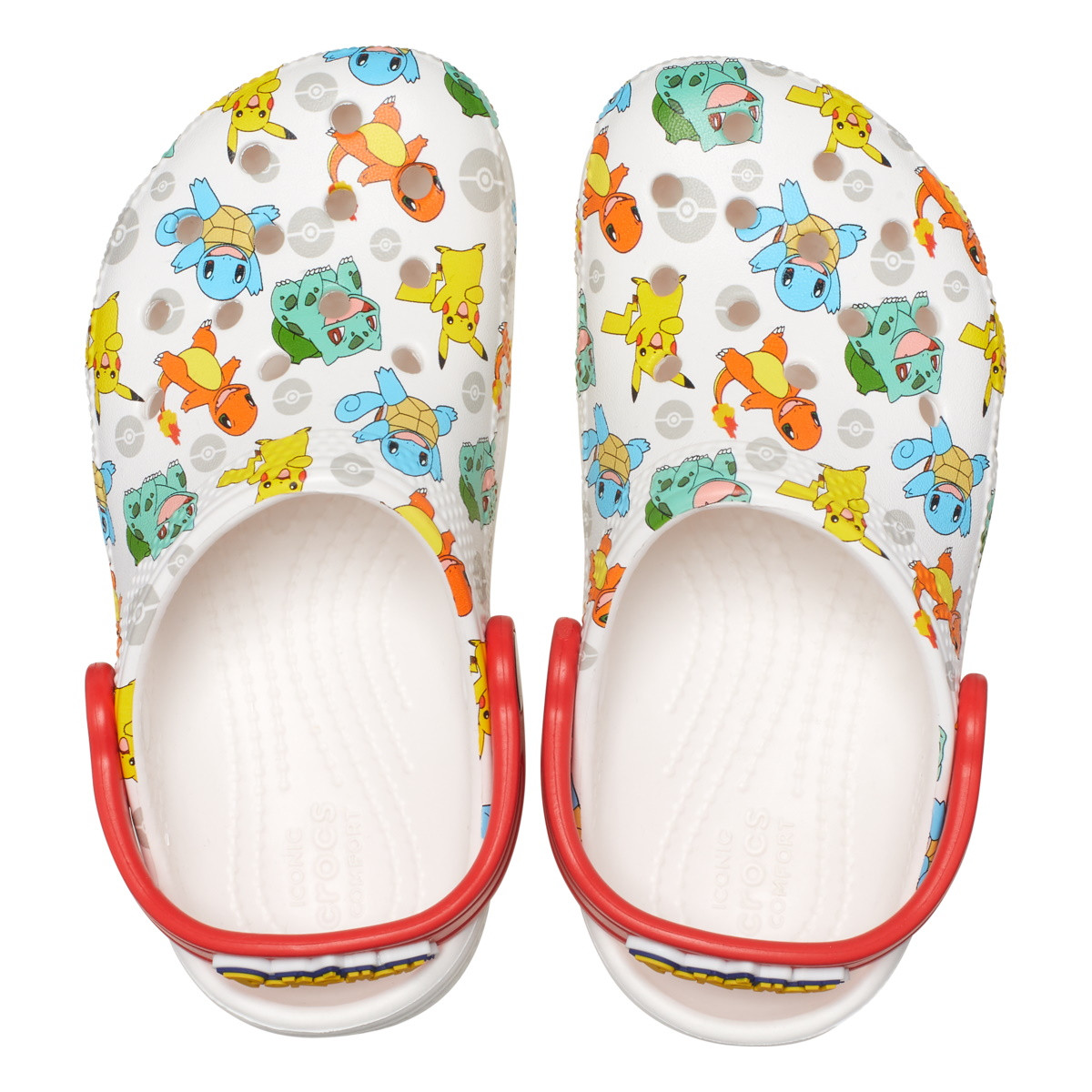 Saboti Crocs Classic Pokemon Clog Kids Alb - White/Multi - poza 3
