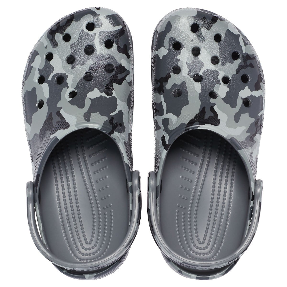 Saboti Crocs Classic Printed Camo Clog Gri - Slate Grey/Multi - poza 2