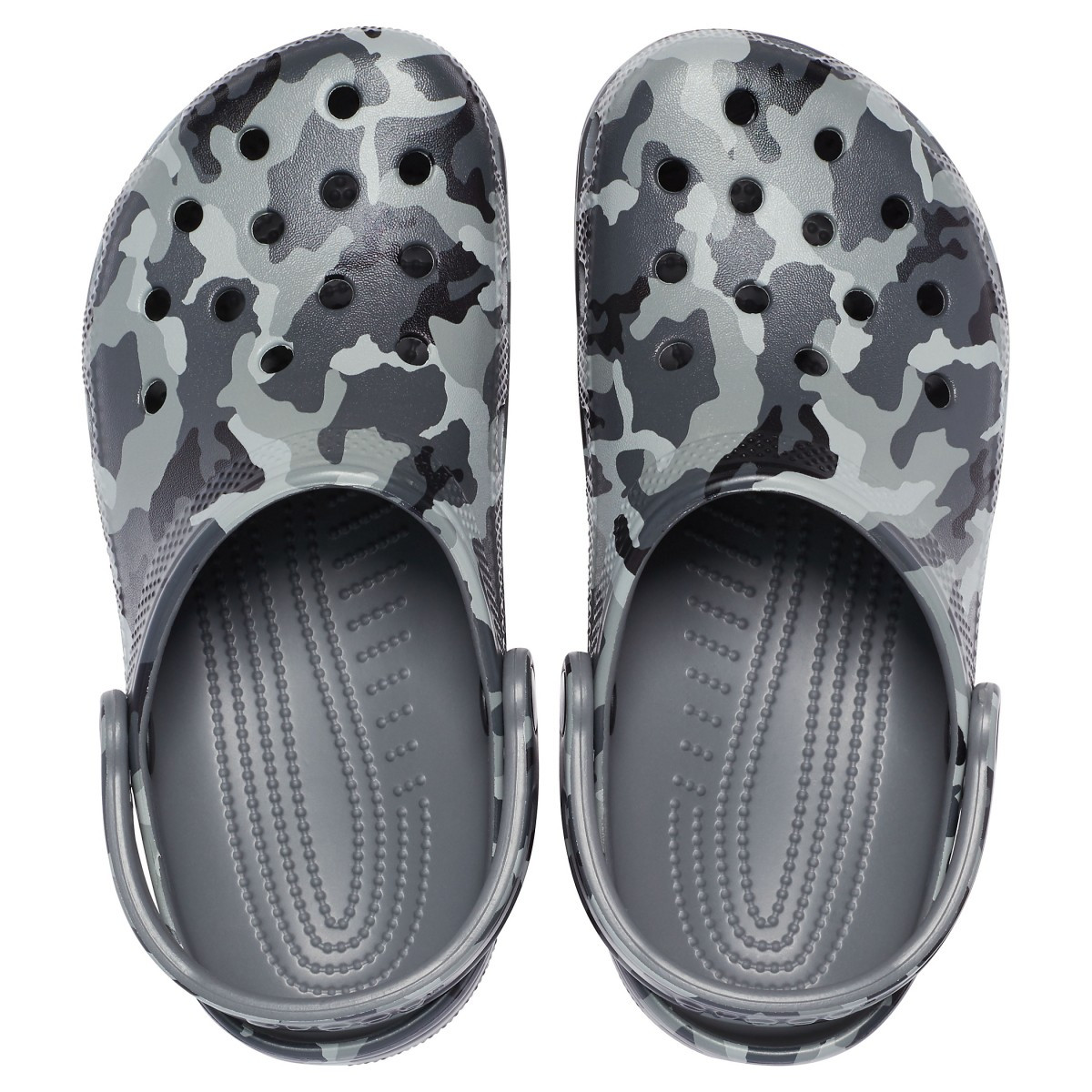 Saboti Crocs Classic Printed Camo Clog Gri - Slate Grey/Multi - poza 2
