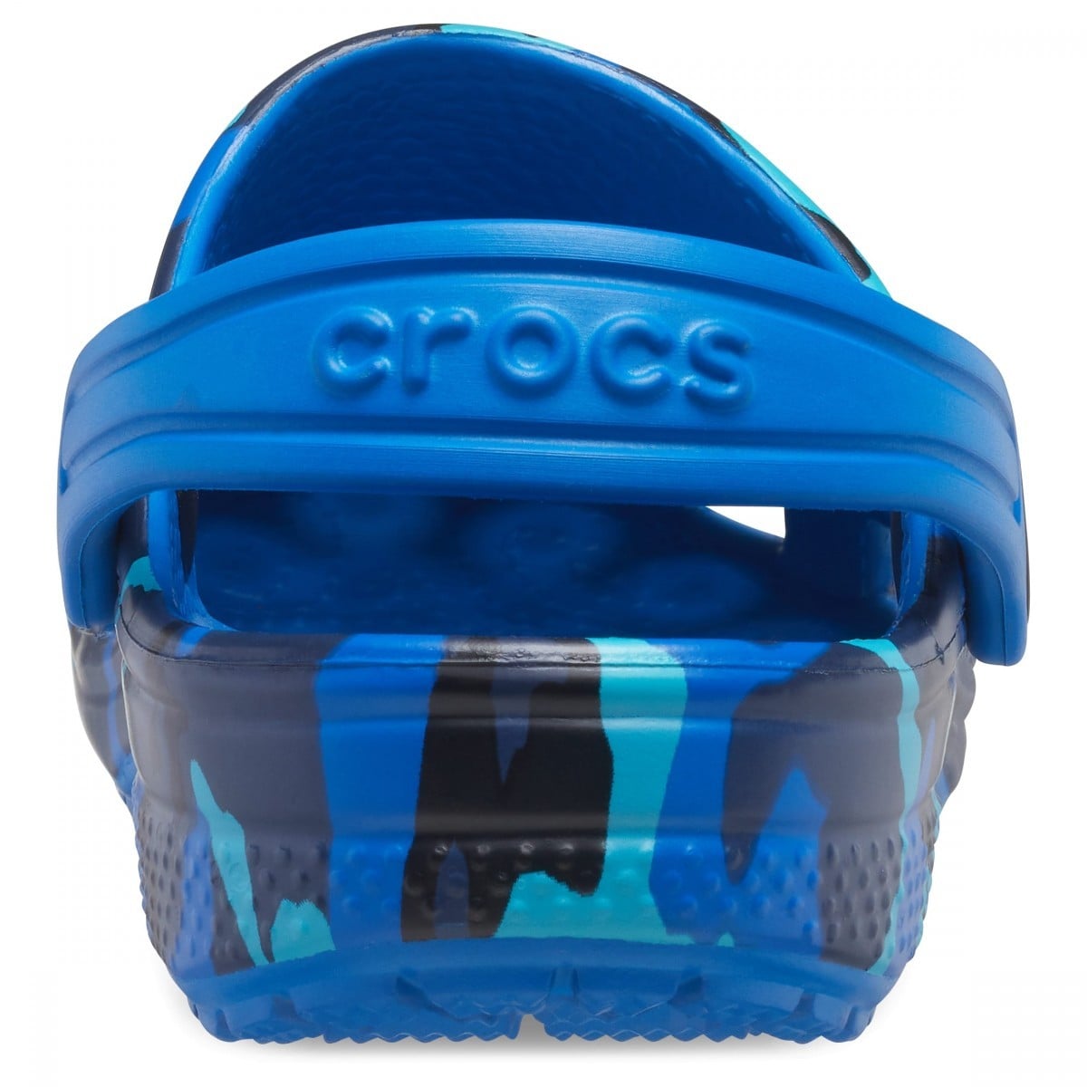 Saboți Crocs Classic Printed Clog Kids Albastru - Bright Cobalt - poza 5