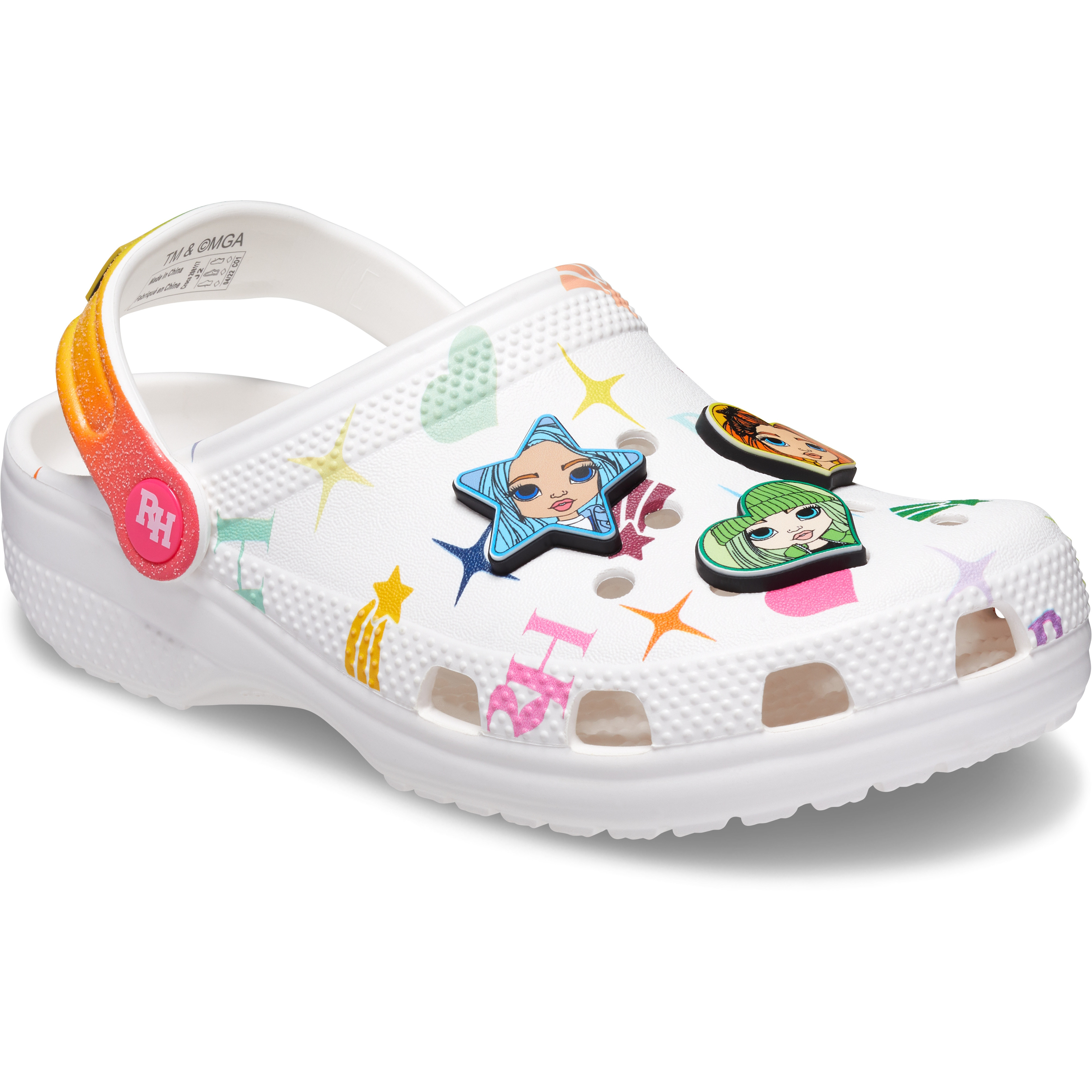 Saboti Crocs Classic Rainbow High Clog Kids Multicolor - Multi - poza 3