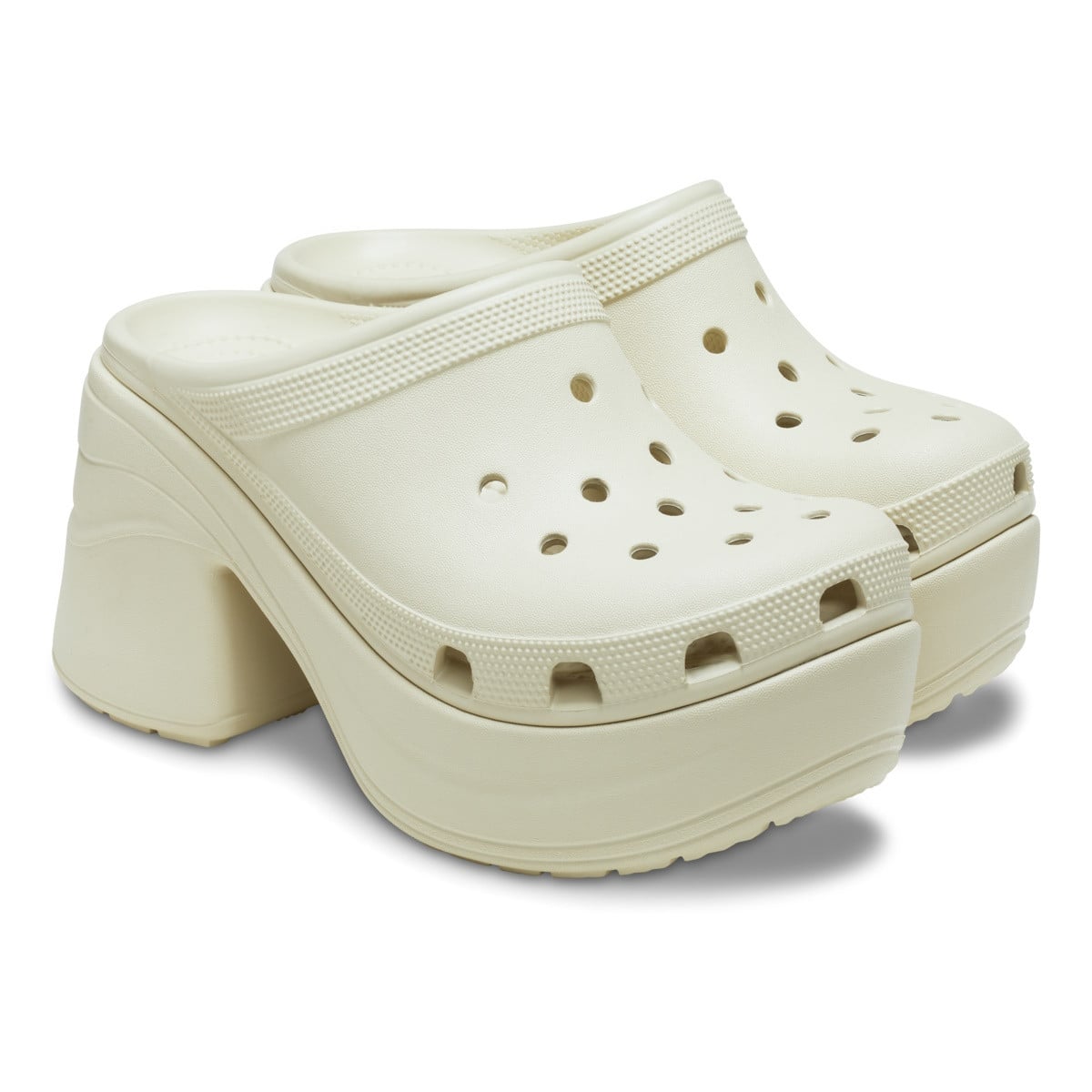 Saboti Crocs Classic Siren Clog Bej - Bone - poza 4
