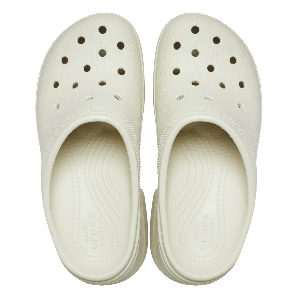 Saboti Crocs Classic Siren Clog Bej - Bone - poza 5